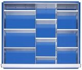 RAU Regal Rau Schubladen-Einteilungs-Set Schublade-XL H 180-360mm 2 Trenn + 9 St