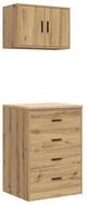 vidaXL Werkzeugschrank Garagenschr&auml;nke 2 Stk. Artisan-Eiche Holzwerkstoff (1-St)