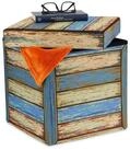 relaxdays Stauraumhocker Vintage Sitzhocker mit Stauraum