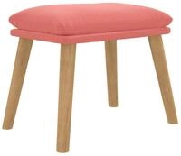 vidaXL Polsterhocker Fu&szlig;hocker Rosa 45x29,5x35 cm Samt (1 St)