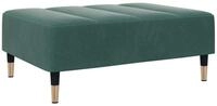 vidaXL Polsterhocker Fu&szlig;hocker Dunkelgr&uuml;n 77x55x31 cm Samt (1 St)