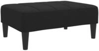 vidaXL Polsterhocker Fu&szlig;hocker Schwarz 77x55x31 cm Stoff (1 St)
