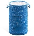 Sanilo W&auml;schekorb Tautropfen Blau, 60 Liter, faltbar, mit Sichtschutz und Griffen,