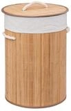 5five Simply Smart W&auml;schekorb W&auml;schekorb BAMBOO, rund mit Deckel, 48 L