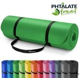 TRESKO Gymnastikmatte rutschfest mit Tragegurt Sportmatte gepolstert, Yogamatte
