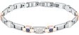 MASERATI Edelstahlarmband Maserati Herren-Armband Edelstahl Saphir