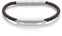 Police Edelstahlarmband PEAGB0038104, Herrenarmband Gripcord Braun/Stahl
