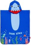 Legami Federm&auml;ppchen Legami Kids Poncho Handtuch Shark, 60x70 cm, Mikrofaser