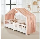 IDIMEX Betthimmel LIAN, Betthimmel Hausbett Deko, Musselin Baldachin 100% Baumwolle