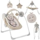 MoMi Babyschaukel Die MoMi LISS Babywippe mit Swing-Funktion und Spielzeugen,