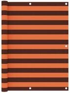 vidaXL Seitenmarkise 120 x 500 cm Balkon-Sichtschutz Orange und Braun 120x500 cm