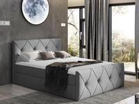 MIRJAN24 Boxspringbett Crystal Lux (Matratze, Topper), mit 2 Bettk&auml;sten, Bettgestell