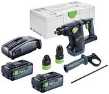 FESTOOL Akku-Kombibohrhammer KHC 18 EB-Basic 18 V 2,6 J + 2x Akku 8,0 Ah +