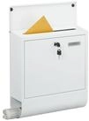 relaxdays Briefkasten mit Zeitungsfach (1-St), wei&szlig;