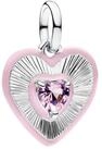 Pandora Herzanh&auml;nger 794409C01, Silber-Anh&auml;nger Strahlendes Herz Pink