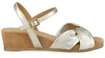 Unisa Unisa BADESI_LMT PLATINO, Sandaletten, Gold, Damen Sandalette goldfarben 36 EU