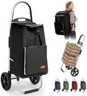 Sekey Einkaufstrolley 4-in-1 Einkaufstrolley Klappbar Einkaufswagen mit Rucksack,