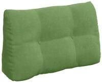 vidaXL R&uuml;ckenkissen R&uuml;cken Kissen Hellgr&uuml;n 80 x 24 x 50 cm Samt, 1-tlg.