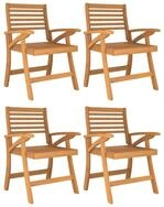 vidaXL Gartenstuhl Gartenst&uuml;hle 4 Stk. 58x58x87 cm Massivholz (4 St)