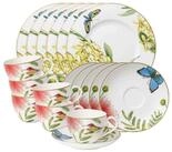 Villeroy & Boch Kaffeeservice Amazonia Kaffeeservice 18er Set (18-tlg), 6 Personen,