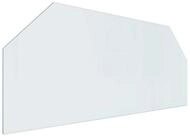vidaXL Bodenplatte Feuerstelle Glasplatte Transparent 120 x 50 cm Glas, (1-St)