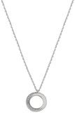 XENOX Kette mit Anh&auml;nger Halskette mit Anh&auml;nger Classic Circle Zirkonia Silber