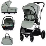 Chipolino Kombi-Kinderwagen Kombikinderwagen Aurora 3 in 1, Babyschale Babywanne