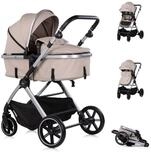 Chipolino Kombi-Kinderwagen Kinderwagen Pearl 2 in 1, umbaubar Rucksack Fu&szlig;sack Korb