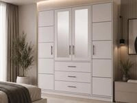 Beautysofa Kleiderschrank Kleiderschrank mit 4 t&uuml;ren BALI D4 Garderobenschrank mit