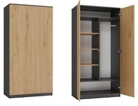 ibonto Kleiderschrank Vielseitiger Hochwertiger Mehrzweckschrank mit TIP-ON-System