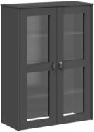vidaXL Highboard Aufsatz f&uuml;r Highboard VIKEN Anthrazit Holzwerkstoff (1 St)