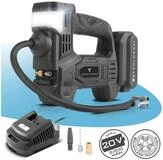 STAHLWERK Kompressor Akku Druckluftkompressor 72 Watt Leistung und 2 Ah Akku, Set,