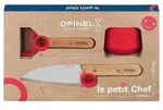 Opinel Taschenmesser LE PETIT CHEF Kinder K&uuml;chen-Set - 3-Teilig Rot