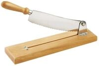 Universalmesser Louis Tellier N7013 Brotschneider mit Holzplatte, Klinge: 25 cm,