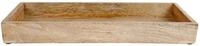 Spetebo Tablett Mango Holz Kerzen Tablett eckig - 39 x 14 cm, Mangoholz, (Packung,