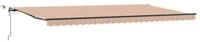 vidaXL Markise Ausziehbare Markise Mehrfarbig 600 x 350 cm Polyester (1-St)
