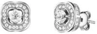 Julie Julsen Paar Ohrstecker 925 Silber rhodiniert Bl&uuml;te Zirkonia