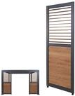MCW Pavillonseitenteil MCW-P65-L, 68x220 cm, Aus Aluminium in Holzoptik