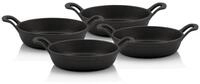 BBQ-Toro Servierpfanne Gusseisen Servierpf&auml;nnchen, 4 St&uuml;ck, &Oslash; 16 cm, rund,