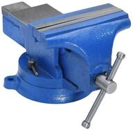 vidaXL Schraubstock Schraubstock Blau 150 mm Gusseisen, 1-St.