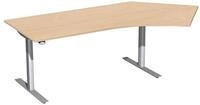 geram&ouml;bel Schreibtisch Elektro-Hubtisch rechts S-08F1616-BS bu/silber