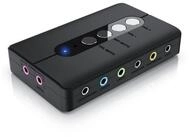 CSL extern, 7.1 Surround Sound, Stereo Audio Adapter, f&uuml;r PC - Win 10, 11
