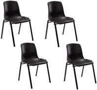 CLP Stapelstuhl Nowra Kunststoff (4er Set, 4 St), stapelbar, modern