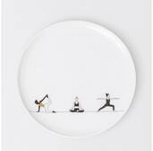 R&auml;der Design Teller Teller aus Porzellan " Yoga " von r&auml;der design Entspannung
