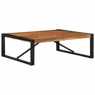 vidaXL Couchtisch Couchtisch 100x100x35 cm Raues Massivholz (1-St)