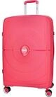 TheTrueC Koffer TheTrueC 4-Rad Trolley 74cm Valencia coral red, 4 Rollen Rollen