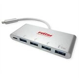 ROLINE USB 3.2 Gen 1 Hub Computer-Adapter USB Typ C (USB-C) M&auml;nnlich (Stecker) zu