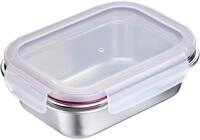 WESTMARK Lunchbox Edelstahl Lunch Box/ Frischhaltedose, 600 ml, Edelstahl 18/8,