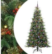 vidaXL K&uuml;nstlicher Weihnachtsbaum K&uuml;nstlicher klappbarer Weihnachtsbaum Gr&uuml;n 210