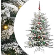 vidaXL K&uuml;nstlicher Weihnachtsbaum K&uuml;nstlicher klappbarer Weihnachtsbaum Wei&szlig; 150